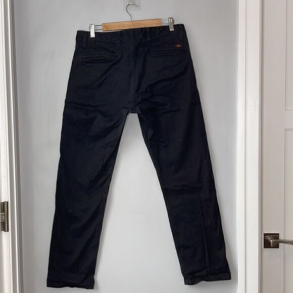 Dockers Pants Denim Slim Straight Leg Dark Wash Mid Rise Cotton - Picture 2 of 10